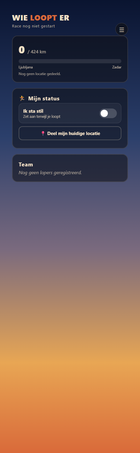 Wie loopt er pagina